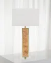Couture Lamps Blair 32" Faux Burlwood Table Lamp In Brown