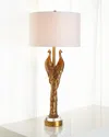 Couture Lamps Golden Peacock Lamp In Gold