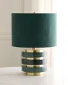Couture Lamps Marmol 20" Marble Table Lamp In Green