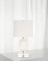 Couture Lamps Mini Tortoise 18" Table Lamp In White