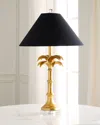 Couture Lamps Palm Leaf 32" Table Lamp In Blackgold
