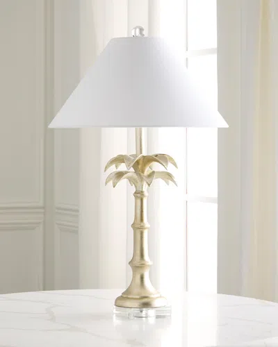 Couture Lamps Palm Leaf 32" Table Lamp In White