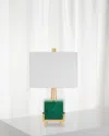 Couture Lamps Petit Fors 18" Accent Lamp In Green