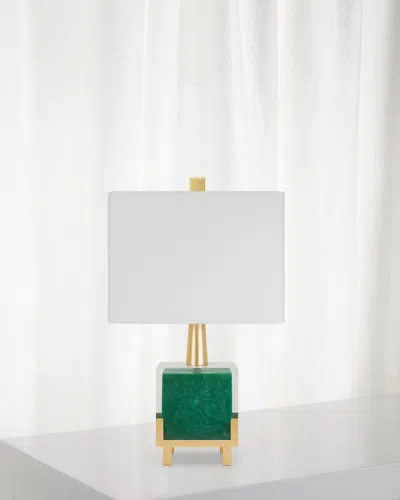 Couture Lamps Petit Fors 18" Accent Lamp In Green