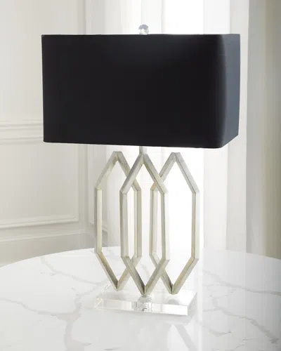 Couture Lamps Prescott Triple Table Lamp In Metallic
