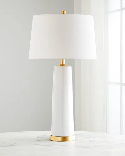 Couture Lamps Tansey Table Lamp In Wht Gold