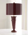 Couture Lamps Teinte 31" Table Lamp In Burgundy