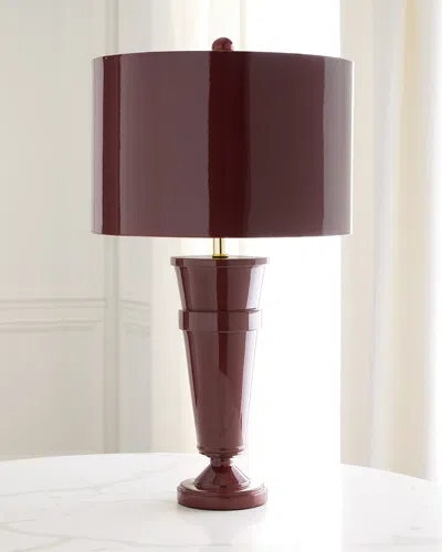 Couture Lamps Teinte 31" Table Lamp In Burgundy