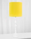 Couture Lamps White Spindle Lamp In Yellow