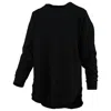 Couture Tee Company Women's Comfy Round Here Sweatshirt In Black In Black