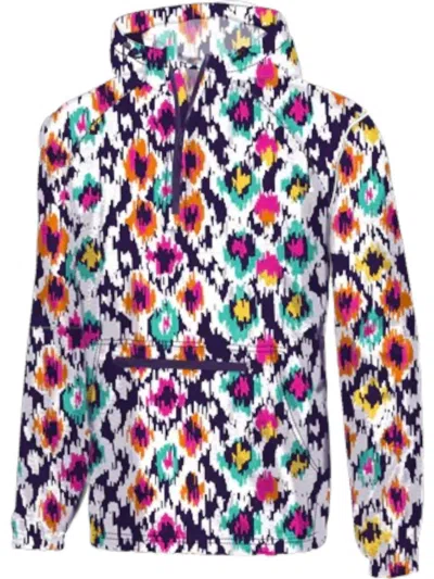 Couture Tee Company Women's Falling In Love Wind Breaker Jacket In Aztec In Multi