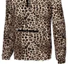 Couture Tee Company Women's Falling In Love Wind Breaker Jacket In Leopard In Multi