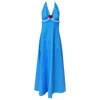 Couture To Your Door Women's Blue / White Cornflower Blue Floral Maxi Summer Dress