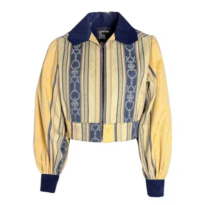 Couture To Your Door Women's Gold / Yellow Yellow Aztec Upholstery Jacket