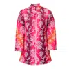 Couture To Your Door Women's Pink / Purple / White Mini Mod Japanese Style Dress In Pink/purple/white
