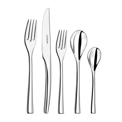 Couzon 5 Piece Silver Plate Flatware Set, Service For 1