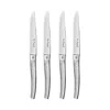 Couzon Alphone Ecorce Bark Effect Stainless Steel Knives, Set Of 4 In Stainless Steel