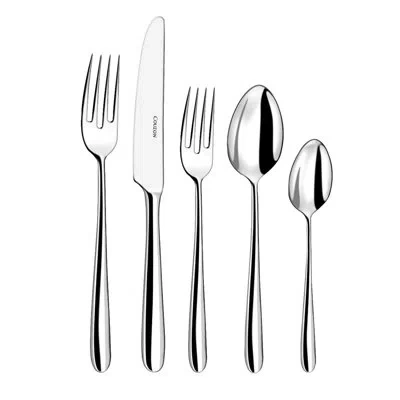 Couzon Fusain 5 Piece Flatware Set, Service For 1
