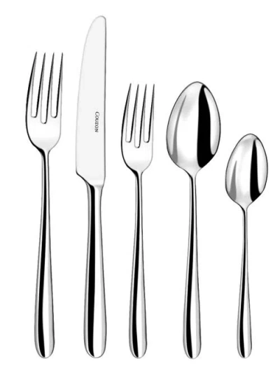 Couzon Fusain Silver Plate 5 Piece Place Setting In Gray