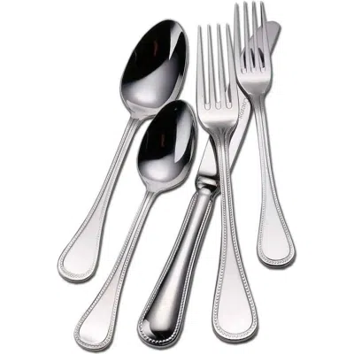 COUZON COUZON LE PERLE SILVER PLATE 5 PIECE PLACE SETTING