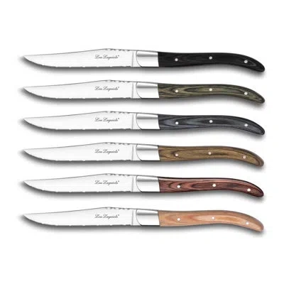 Couzon Louis 6 Piece Steak Knife Set In Multicolor