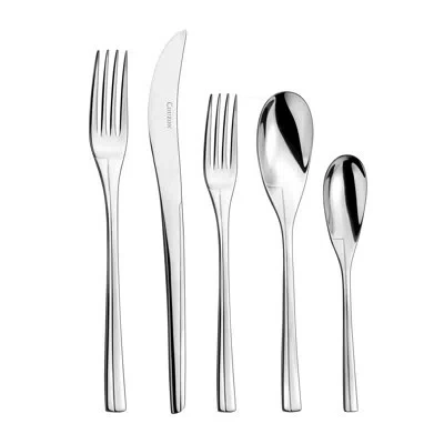 Couzon Persane 5 Piece 18/10 Stainless Steel Flatware Set, Service For 1