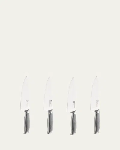 Couzon Sense Steak Knives In Magnet Box, Set Of 4 In Gray