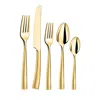 Couzon Silhouette Gold 5 Piece Place Setting In Gold