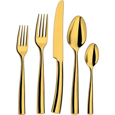 Couzon Silhouette Pvd Gold 5 Piece Place Setting