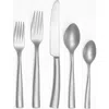 Couzon Silhouette Velvet 5-piece Flatware Place Setting In Matte Silver