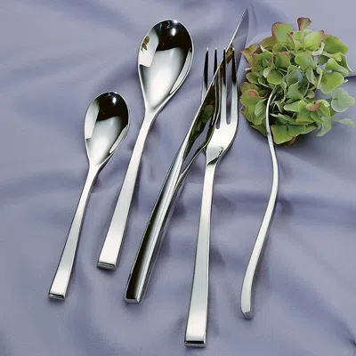 Couzon Steel/nicola Round Soup Spoon In Silver