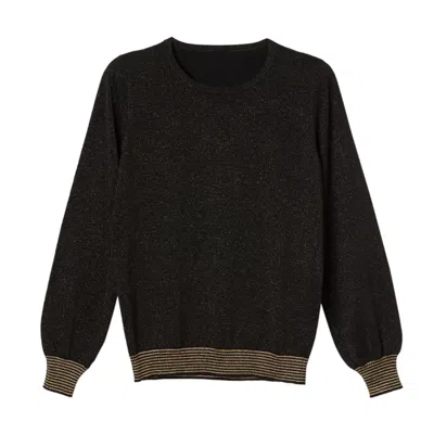 Cove Women's Black / Gold Black & Gold Top In Brown