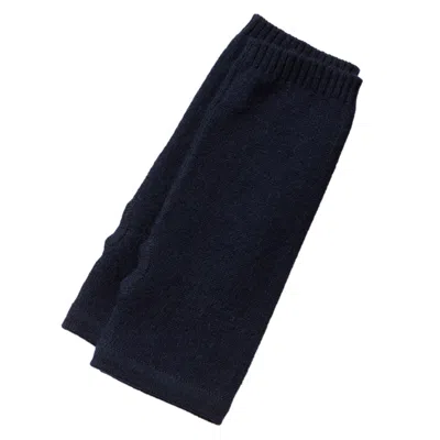 Cove Women's Blue Cashmere Wrist Warmers Navy