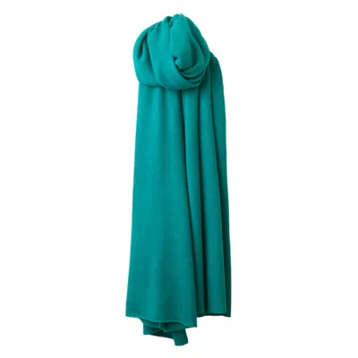 Cove Women's Blue Lola Teal Cashmere Travel Wrap