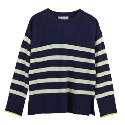 Cove Women's Blue Nina Navy Breton Stripe Jumper