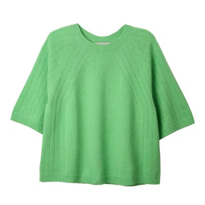 Cove Women's Brooke Green Boxy Short Sleeve Top
