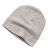 Cove Women's Cashmere Grey Beanie Hat In Grey