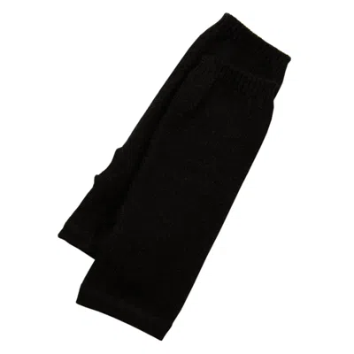 Cove Women's Cashmere Wrist Warmers Black