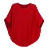 Cove Women's Flora Cotton Cashmere Reversible Poncho Red & Spice Red In Red