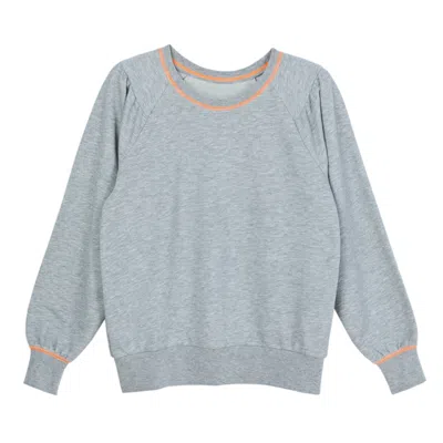 Cove Women's Grey Sweatshirt With Neon Trim