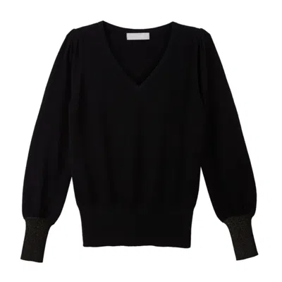 Cove Women's Isabella Black Wool Cashmere Jumper