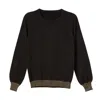 Cove Women's Liliana Black Crew Neck In Black