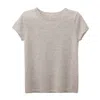 Cove Women's Lillie Grey Cashmere Tee In Grey