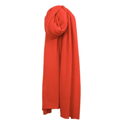 Cove Women's Lola Autumn Orange Cashmere Travel Wrap