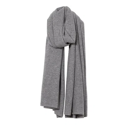 Cove Women's Lola Dark Grey Cashmere Travel Wrap In Gray