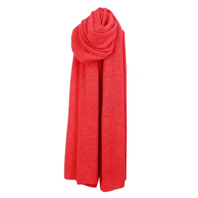 Cove Women's Yellow / Orange Lola Coral Cashmere Travel Wrap In Yellow/orange