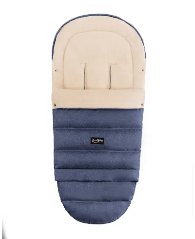 Cover Baby Arctic Organic Wool Adjustable Footmuff In Blue
