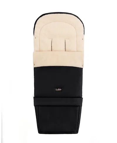 Cover Baby Scandinavian Organic Wool Adjustable Footmuff In Black