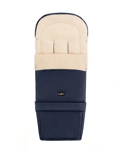 Cover Baby Scandinavian Organic Wool Adjustable Footmuff In Blue