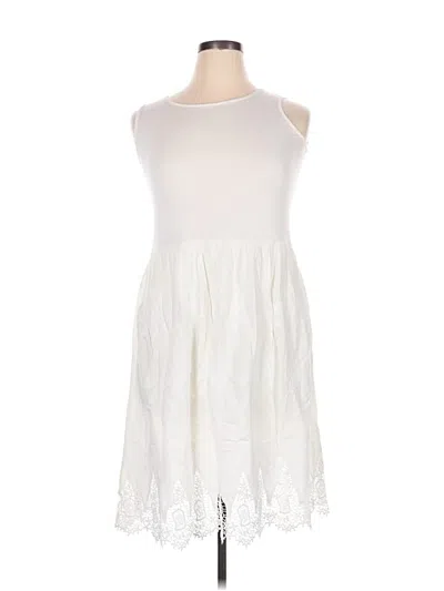 Pre-owned Covergirl Casual Dress In White